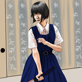 Девушка с мечом 