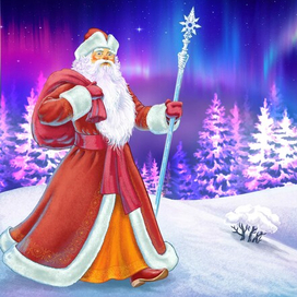 Новогодняя открытка иллюстрация под дизайн