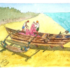 Лодка из прошлого (ГОАнские зарисовки)