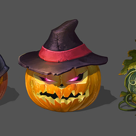 Тыквы хэлуинские!) 