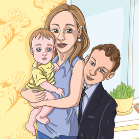 Семейный портрет по фото