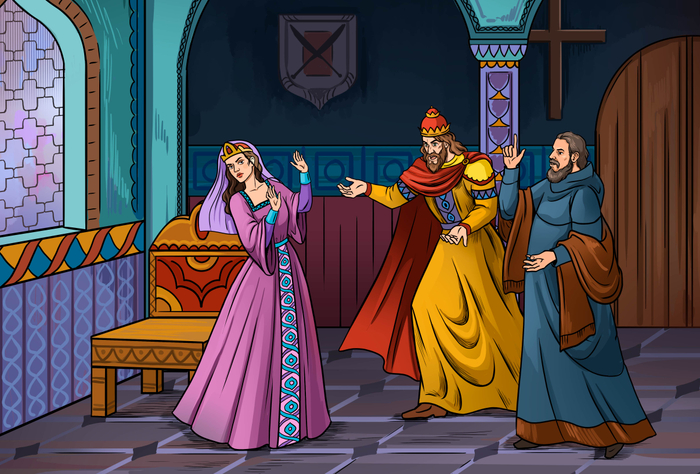 Византийский император Василий II и его сестра Анна