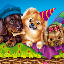 фрагмент иллюстрации на новогоднюю упаковку