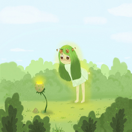 Девочка земля