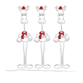 Серия рождественских открыток