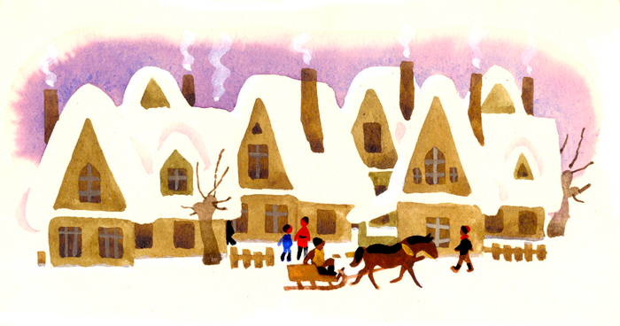 Распашная иллюстрация для "Детгиз"а