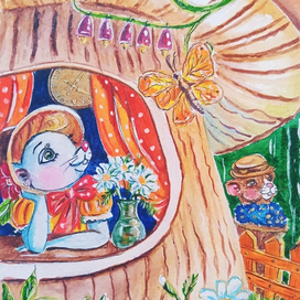 Мышка в ожидании гостя