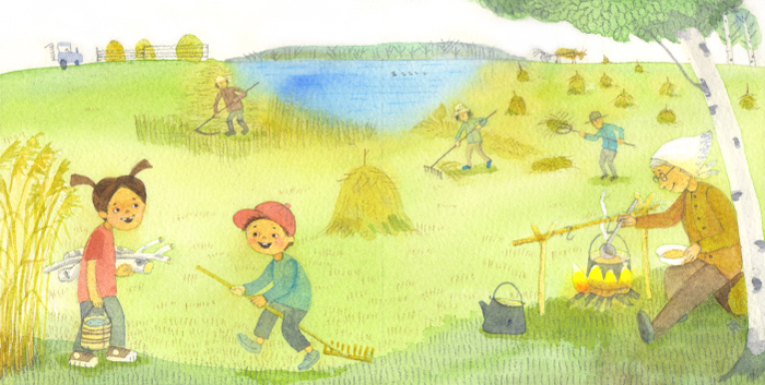 Книжка-картинка Лето (на Севере, Времена года)