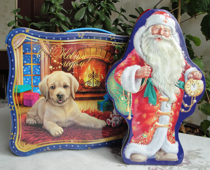 Готовые жестяные банки с моими иллюстрациями. Фабрика упаковки "Империя" г Киров