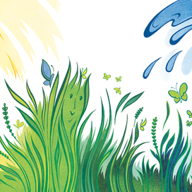 "Почему трава зеленая