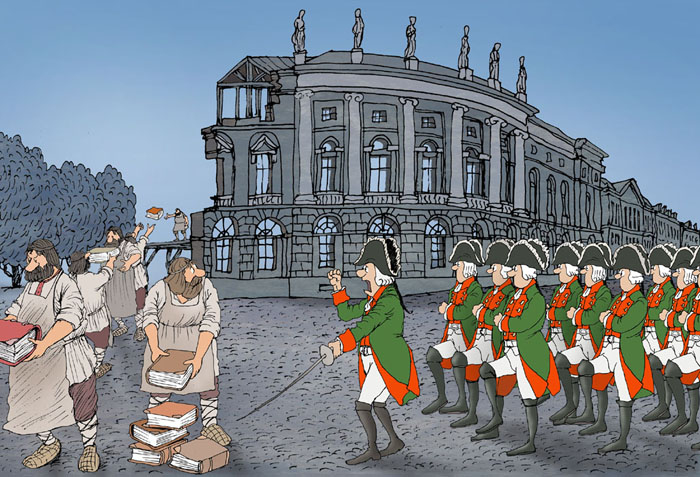 1797 год. Приостановлено строительство Публичной библиотеки