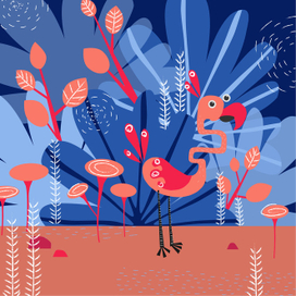 Птица в джунглях