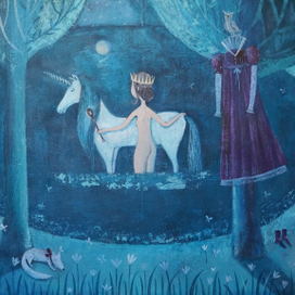 Ночное купание единорога