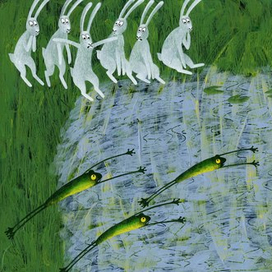 Зайцы и лягушки. русская народная сказка