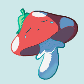 грустный гриб