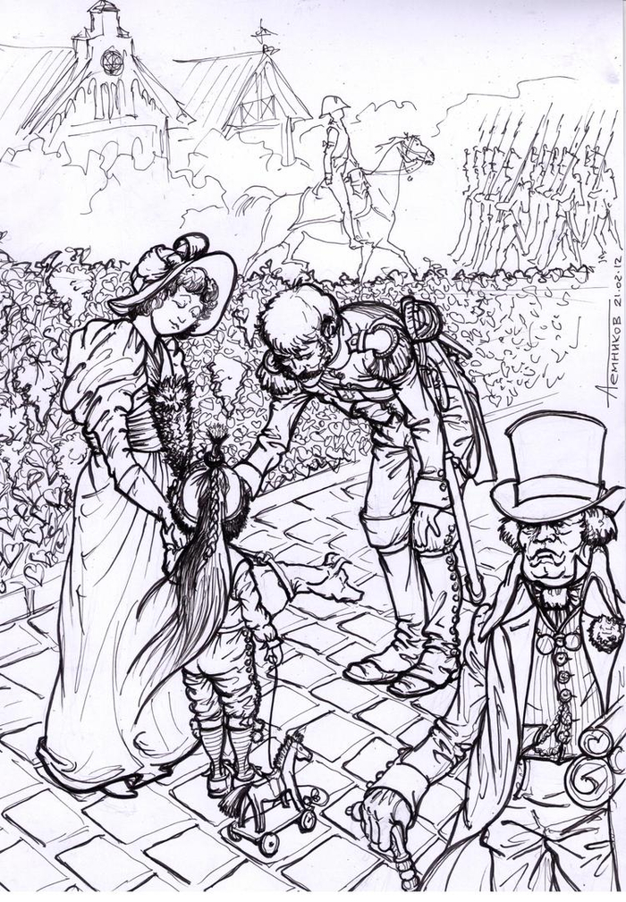 "Вот подрастешь и станешь кирасиром!" Берлин. 1809-й г.