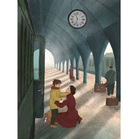 Иллюстрация для книги Ивонны Анны Болёв «The Boy with a Mouse»