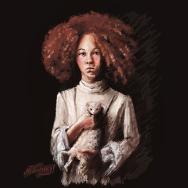 Девочка с хорьком 