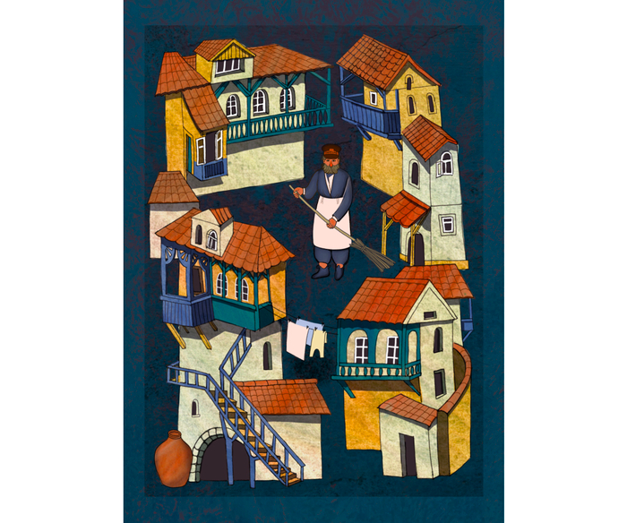 Серия открыток Тбилисский дворик