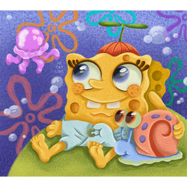 Фан-арт для мультфильма "SpongeBob"