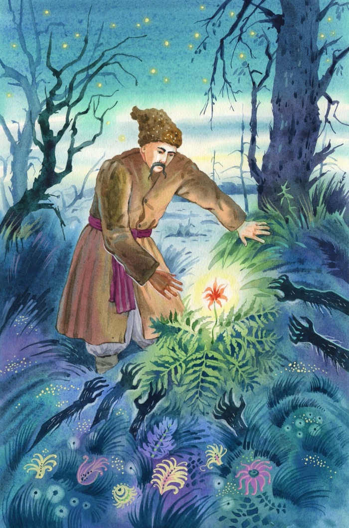 К повести Н.Гоголя "Вечер накануне Ивана Купала" 