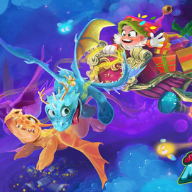 Санта в виде перса из игры. 