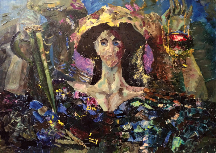 Врубель шестикрылый серафим описание картины