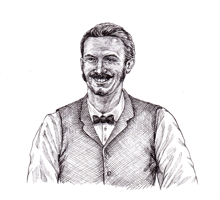 Если над Вами постоянно смеются, значит Вы приносите людям радость. Иллюстрация для рекламы акции пива в социальных сетях ТМ Velkopopovicky Kozel (Велкопоповицкий Козел)