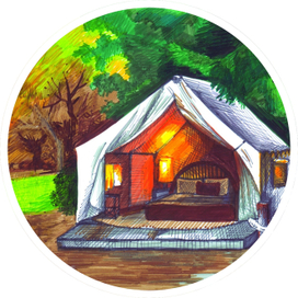 Тепло в палатке