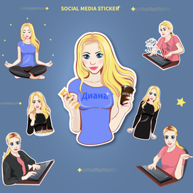 Social media sticker