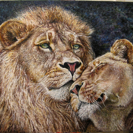 Портрет львов