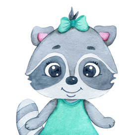 Малышка енот