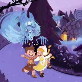 Иллюстрация к сказке "Гензель и Гретель"