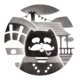 Vintage cats. Sailor.