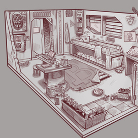 Интерьер “crypto thief”