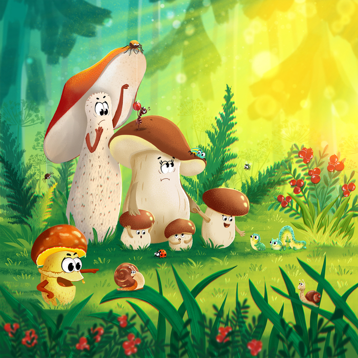 Грибы на прогулке