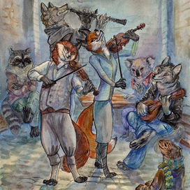 иллюстрация к роману "Лис Улисс"  Фреда Адры