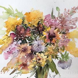 Букет садовый