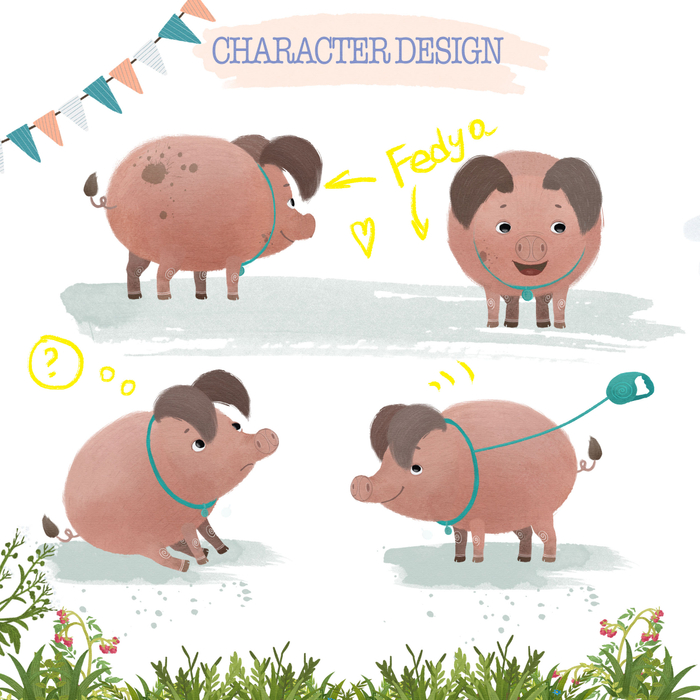 Дизайн персонажа для мультсериала «Ася и Вася»