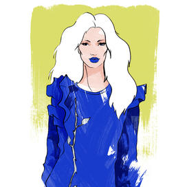 Морозная свежесть) Fashion illustration