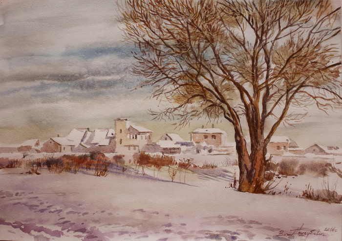 Январский снег