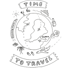 Line art, трэвел сет