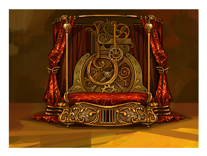 Кровать стимпанк