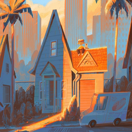 На крыше