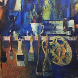 полка в мастерской