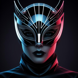 Иллюстрация маски для маскарада