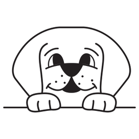 Милая собака иконка.