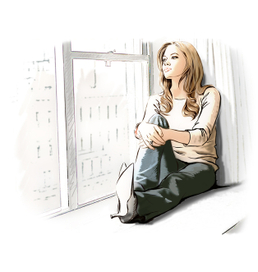 Девушка у окна