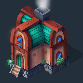 house isometric