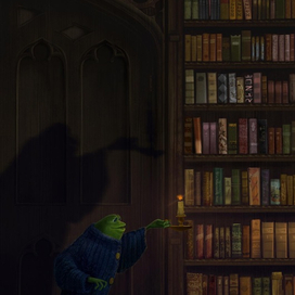 В библиотеке 